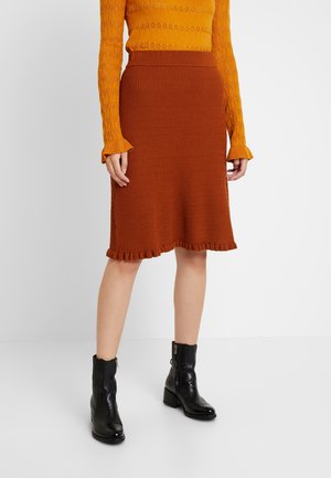 A-line skirt - brown
