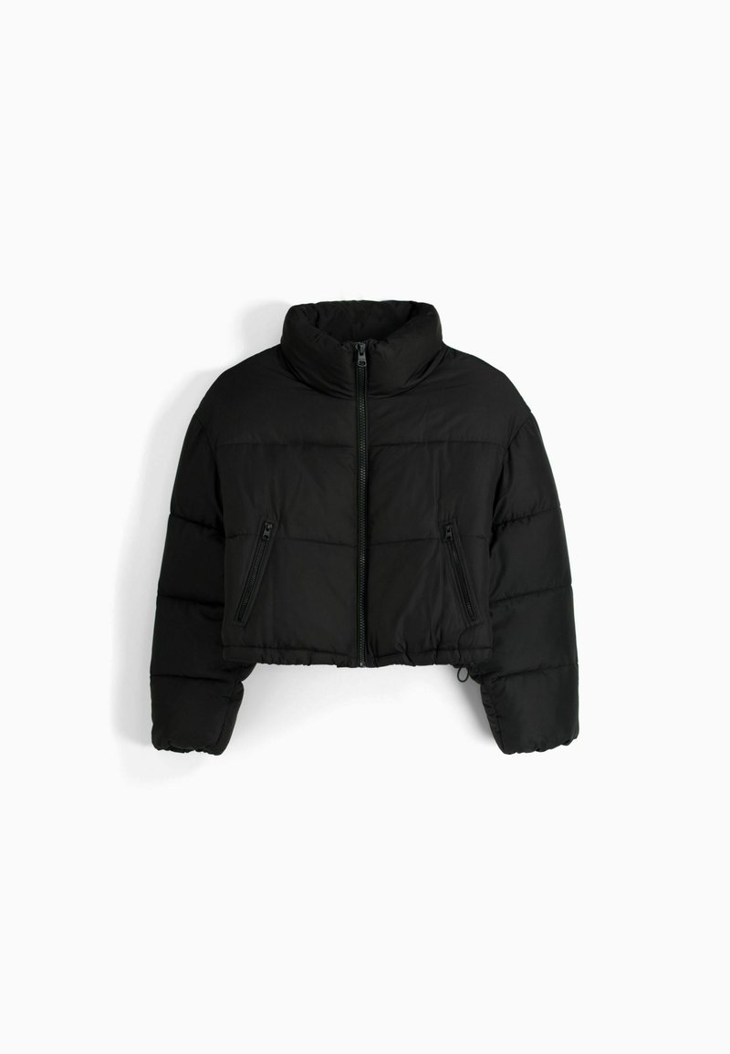 Bershka Winterjas zwart