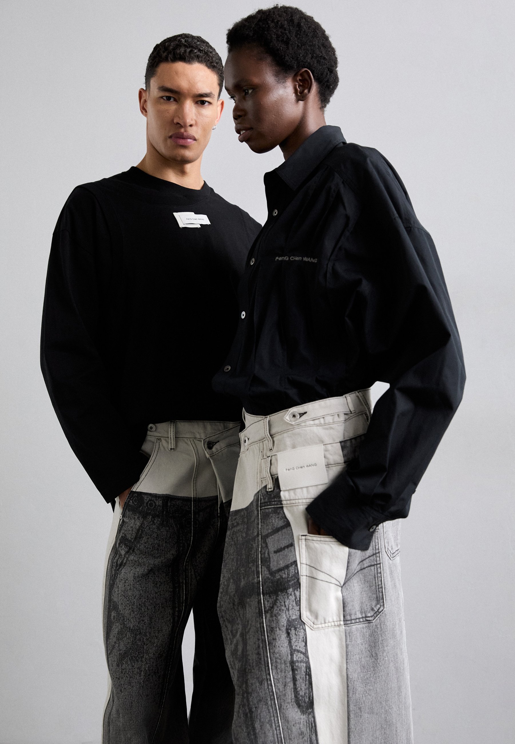 Feng Chen Wang DECONSTRUCTION PANTS UNISEX - Relaxed fit