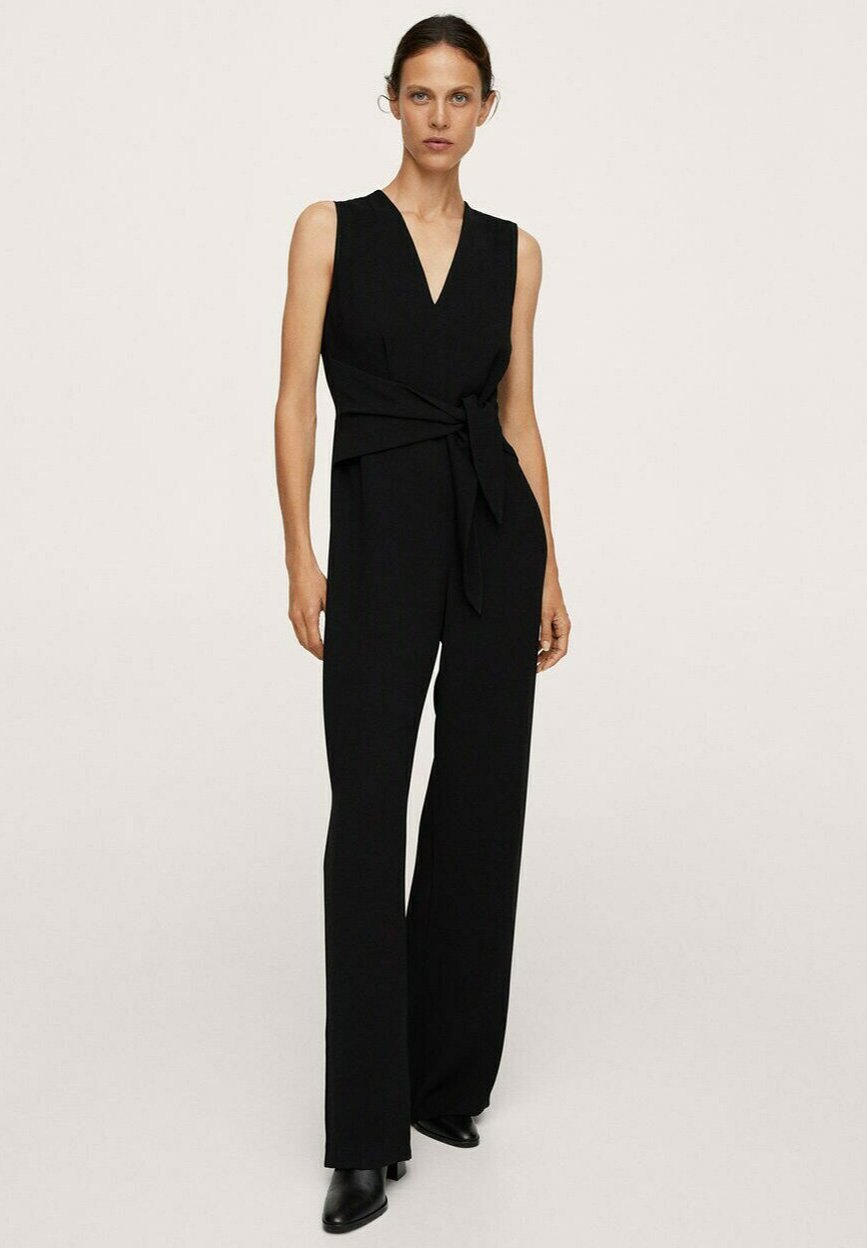 Mango LUNGA LACCIO - Tuta jumpsuit - nero - Zalando.it