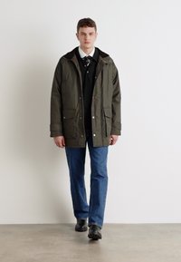 GANT DOUBLE DECKER - Korte frakker - dark sage