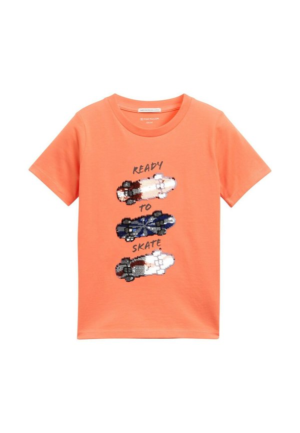 T-Shirt print - vibrant coral