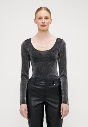 ONLAMERA GLITTER BODY  - Topper langermet - black/silver