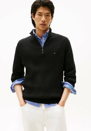 QUARTER-ZIP  - Maglione - black