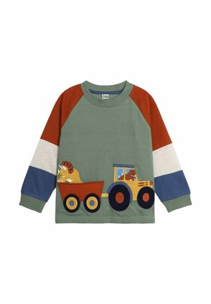 TRACTOR APPLIQUE REGULAR FIT - Long sleeved top - khaki