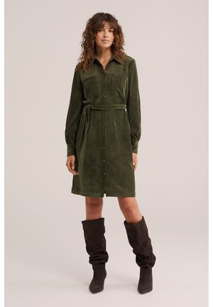 WE Fashion, Robe chemise - dark green