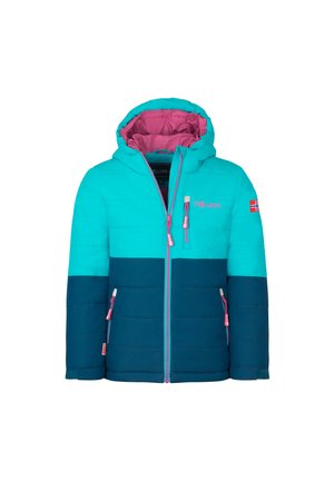 TROLLKIDS, KIDS HEMSEDAL SNOW JACKET XT UNISEX - Hardshell jacket - dark turquoise/madeira blue/bright berry