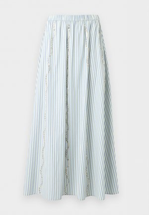 sandro WOVEN SKIRT - Μάξι φούστα - bleu