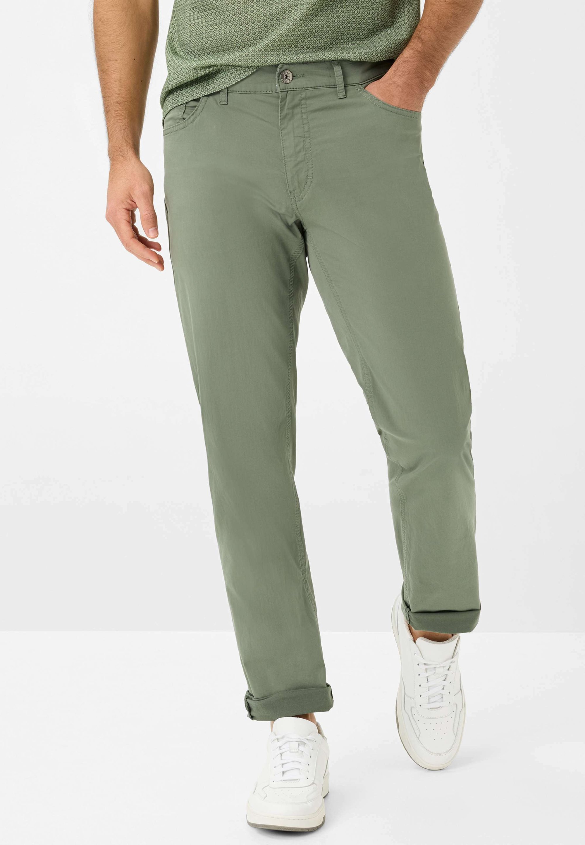 BRAX Style COOPER Pantaloni thyme/verde