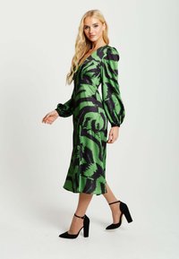 Liquorish ZEBRA PRINT  - Day dress - green