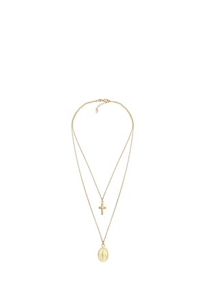 LAYER LOOK CROSS - Halskette - gold-coloured