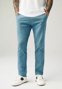 Next - SLIM FIT STRETCH - Chino - light blue Miniatuurafbeelding 1