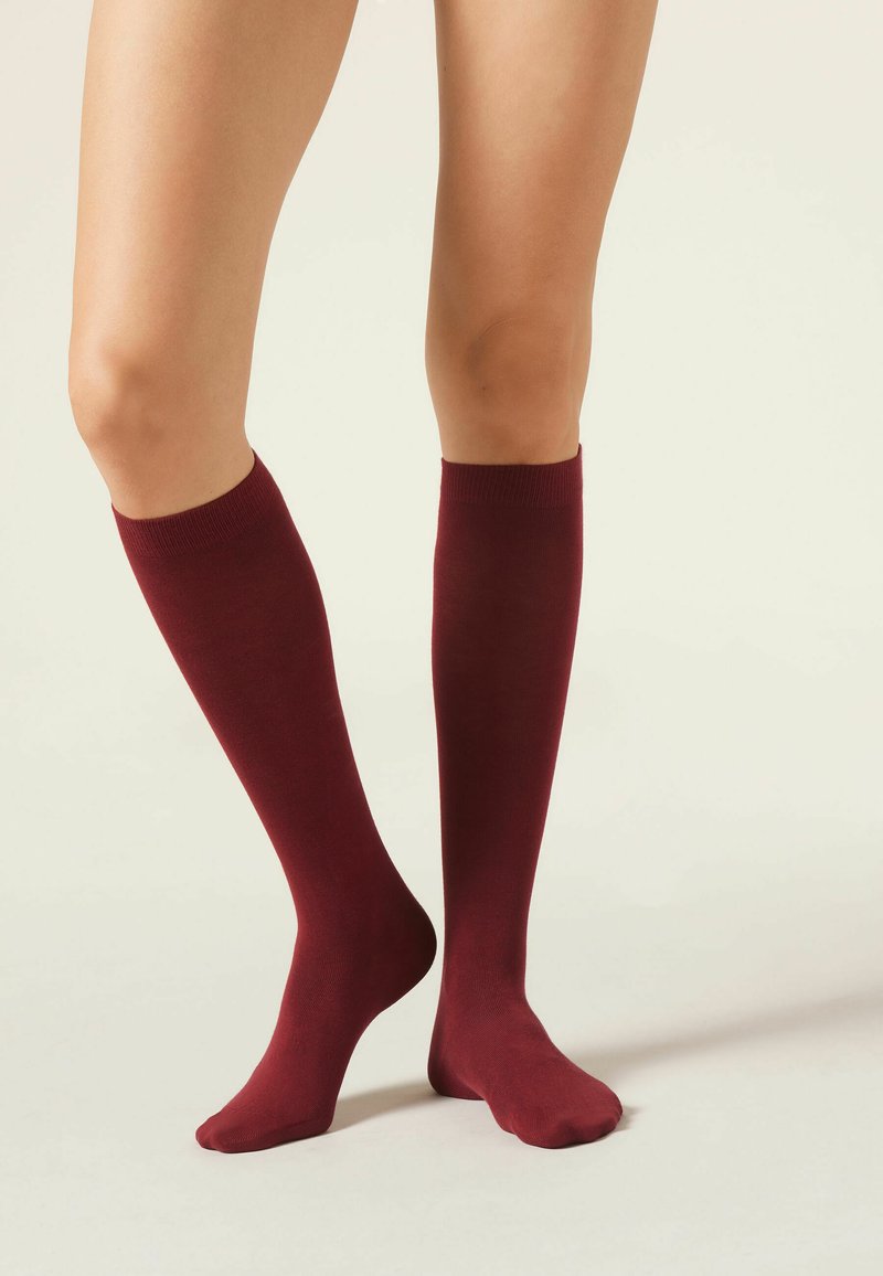 Calzedonia Calcetines hasta la rodilla - rot  dark red