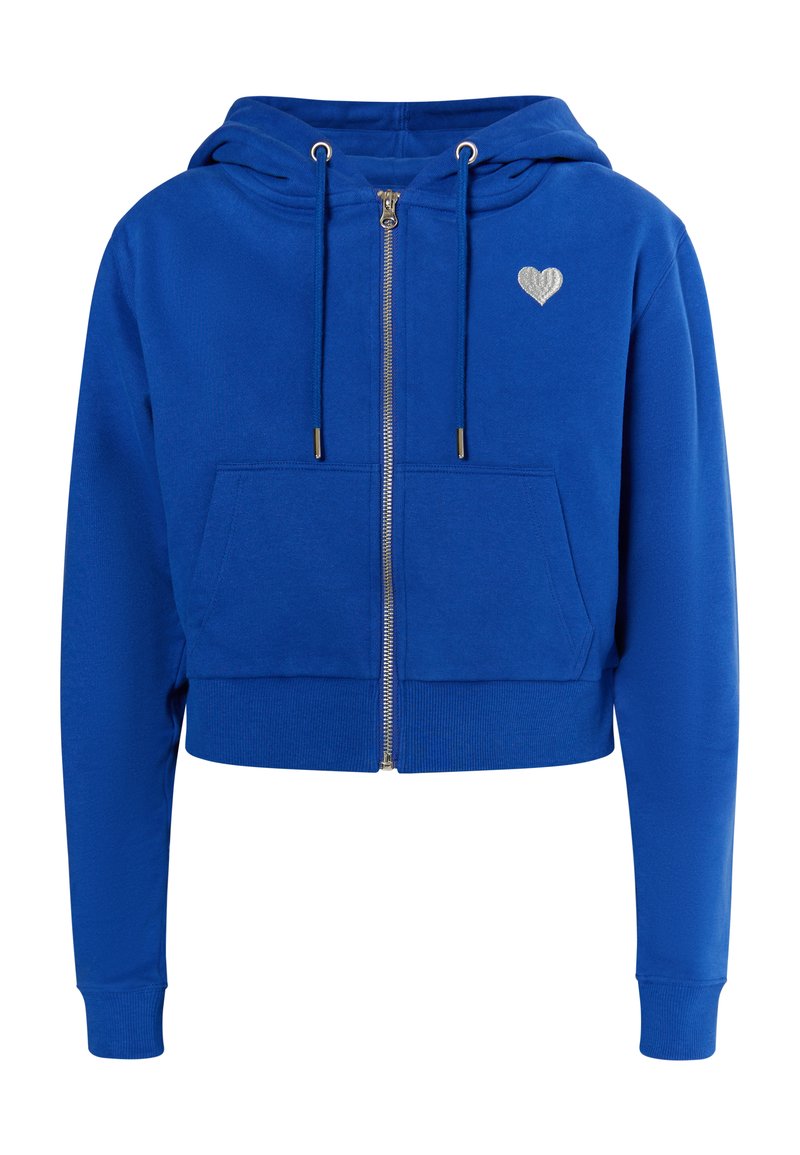 myMo CROPPED BIANY Zip-up sweatshirt royalblau/blue Zalando