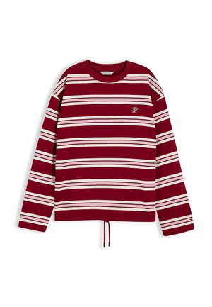 Tommy Hilfiger, TOMMY HILFIGER RUGBY STRIPE DRAWSTRING LONG SLEEVE T-SHIRT - Langærmet T-shirt - lewis stp raspberry juice