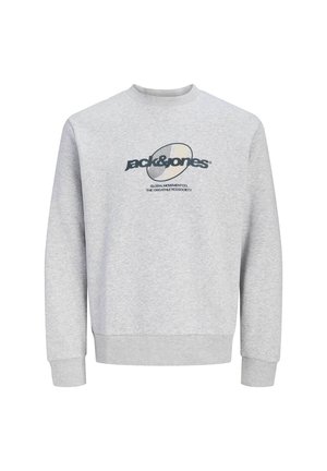 Jack & Jones, JCOCLUB BRANDING CREW NECK - Sweater - light grey melange