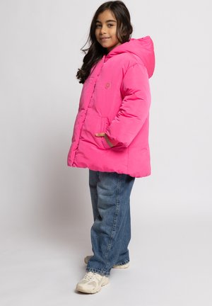 Looxs Revolution, WINTERJAS TERRA MET PINK HARTJES - Wintermantel - roze