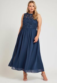 Yours Clothing BODICE - Maksimekko - blue