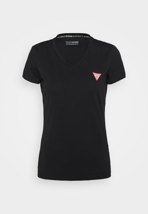 TRIANGLE - Basic T-shirt - jet black