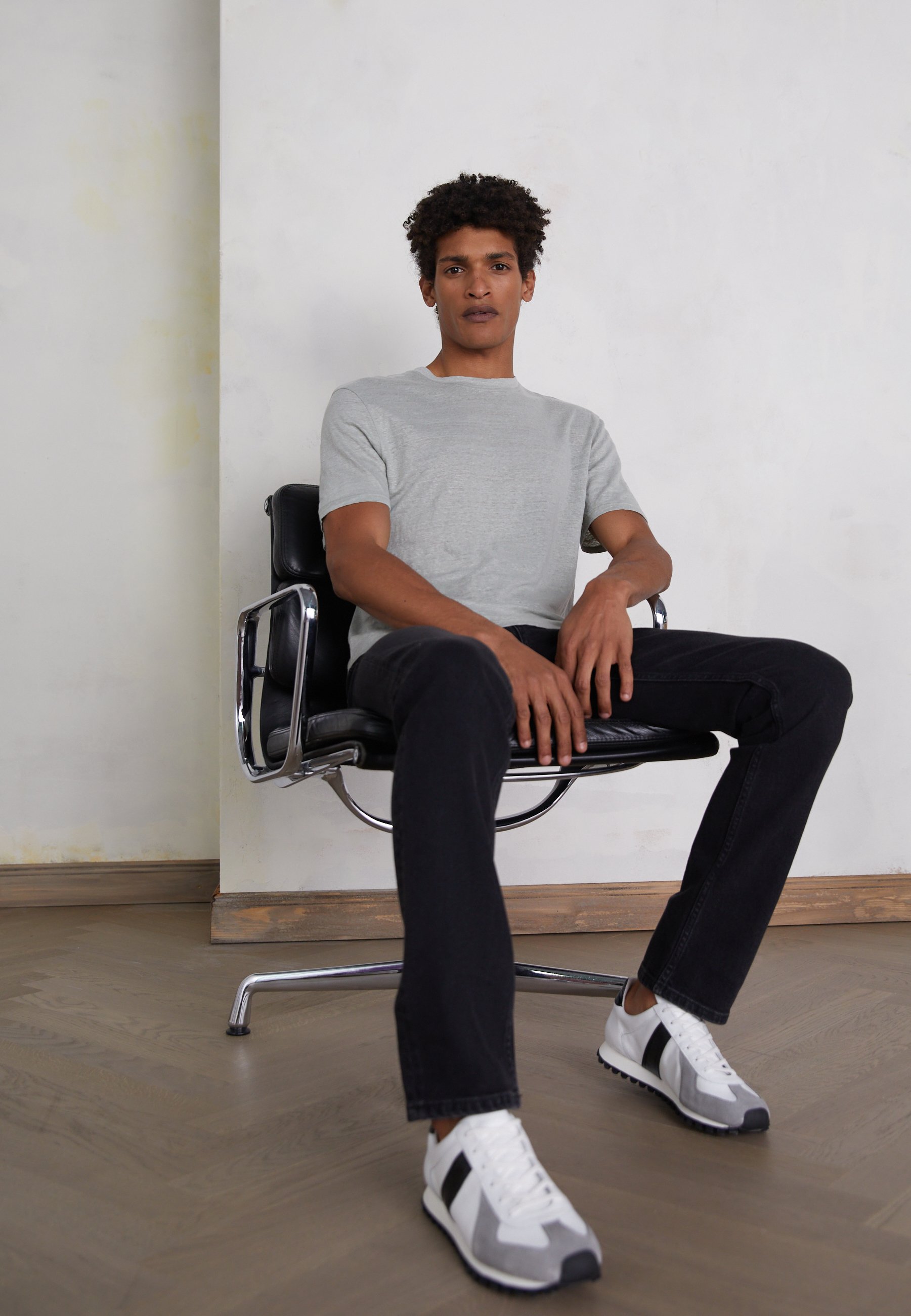 sandro CLASH - T-shirt basic - bleu pastel/Blauw - Zalando.nl