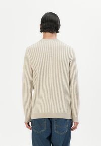 Only & Sons ONSBRANT CREW KNIT - T-shirt print - beige