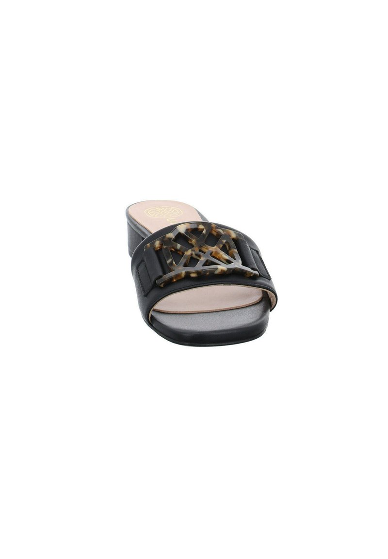 Damen Flache Pantoletten | Unisa Pantolette flach black/schwarz - IA45444 Damen Flache Pantoletten | Unisa Pantolette flach black/schwarz - IA45444