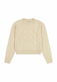 CABLE KNIT SWEATER - Maglione - worn white