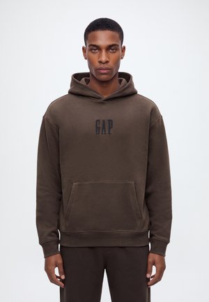 GAP, SOFT OVERSIZED LOGO  - Суитшърт с качулка - new brown