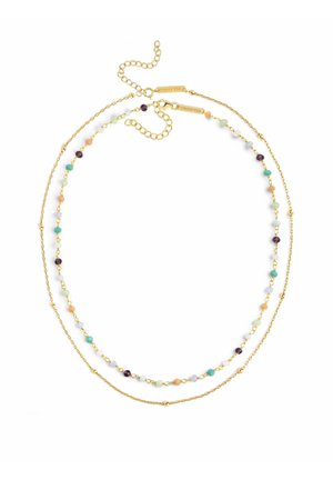 DOTS CRYSTAL COLORS 2 PACK - Halskette - gold coloured