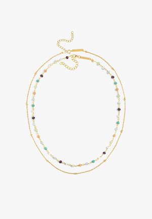 Singularu PACK 2 DOTS + CRYSTALS COLORS NECKLACES - Náhrdelník - gold coloured