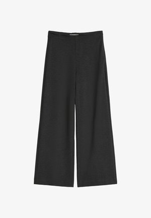 Marc O'Polo, MARGO, WIDE LEG TROUSERS - Stoffhose - coal grey melange