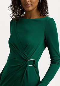 Lauren Ralph Lauren JERSEY LONG-SLEEVE COCKTAIL DRESS - Žerzejové šaty - deep emerald