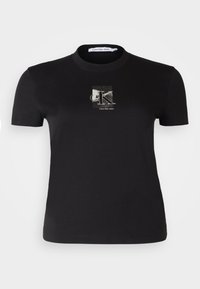 PLUS DIFFUSED REGULAR TEE - T-Shirt print - black
