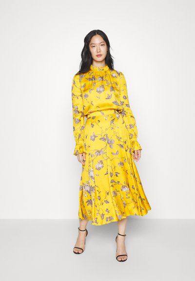Erdem VOLUME MIDI SKIRT - Faltenrock - yellow