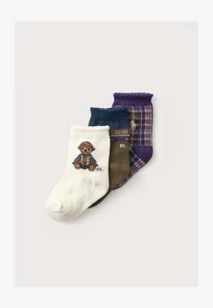 Polo Ralph Lauren, UNISEX 3 PACK - Socken - ivory/purple/olive