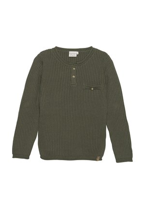 Strickpullover - olive night