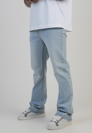 SIKSILK FLARE  - Traperice ravnih nogavica - washed light blue