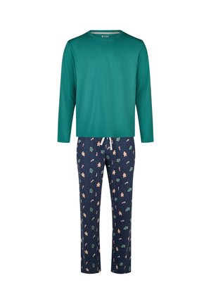 CHRISTMAS SET GIFTBOX - Pyjamas - green/blue christmas print