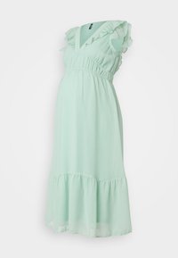 VMMEMILIE CAPSLEEVE CALF DRESS - Denné šaty - silt green
