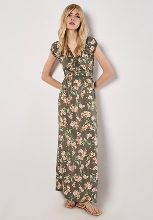 Apricot JASMINE FLORAL WRAP - Maxikleid - khaki