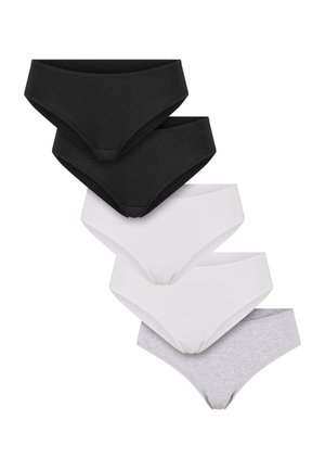 5-PACK - Trusser - black black white white heathergrey