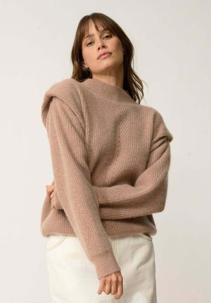 Trui - heather camel