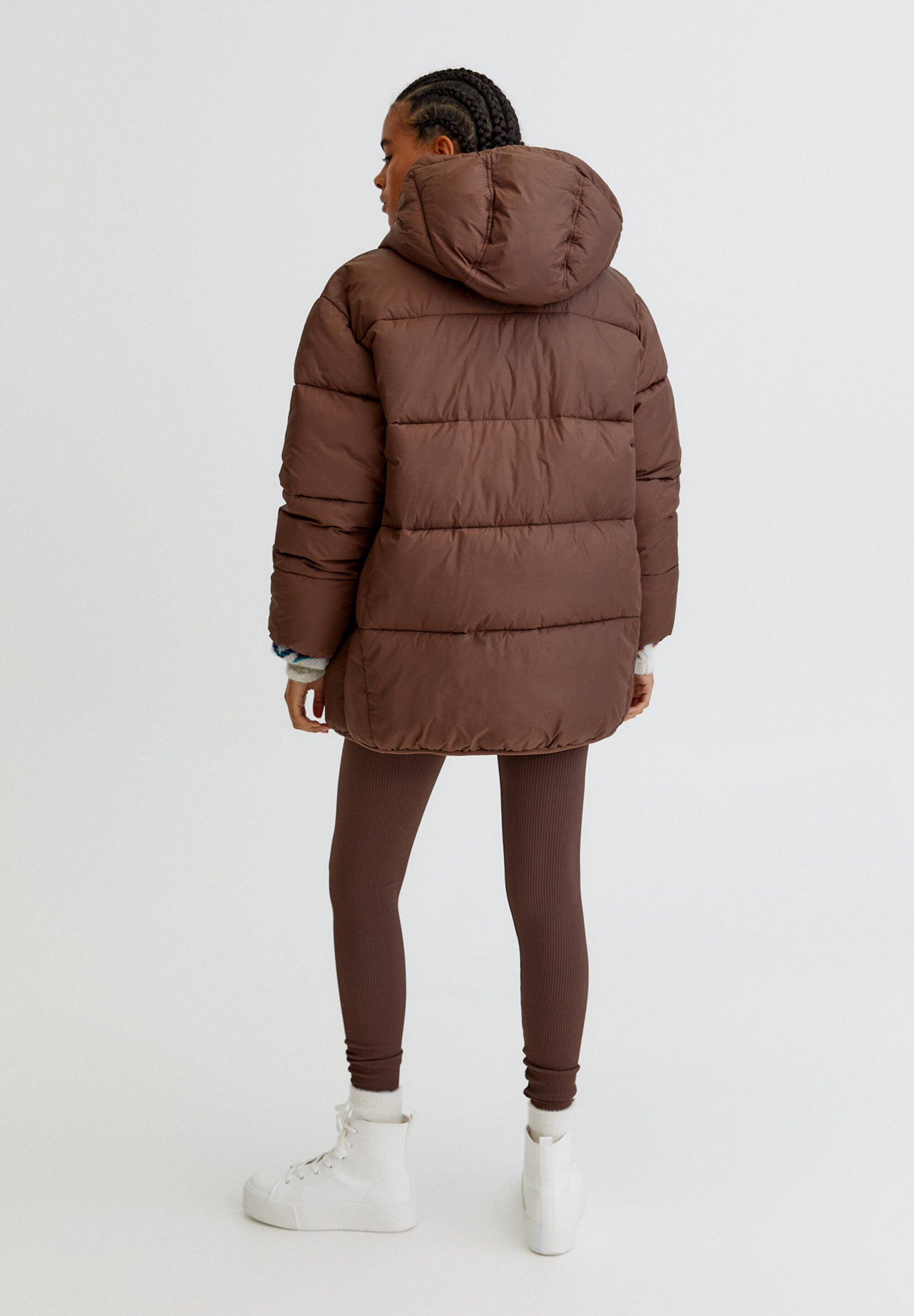 PULL\u0026BEAR LONG - Winter coat - brown 