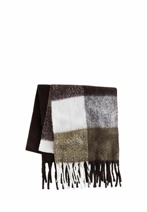 2 PACK WIDE CHECK AND PLAIN - Sall - check chocolate brown