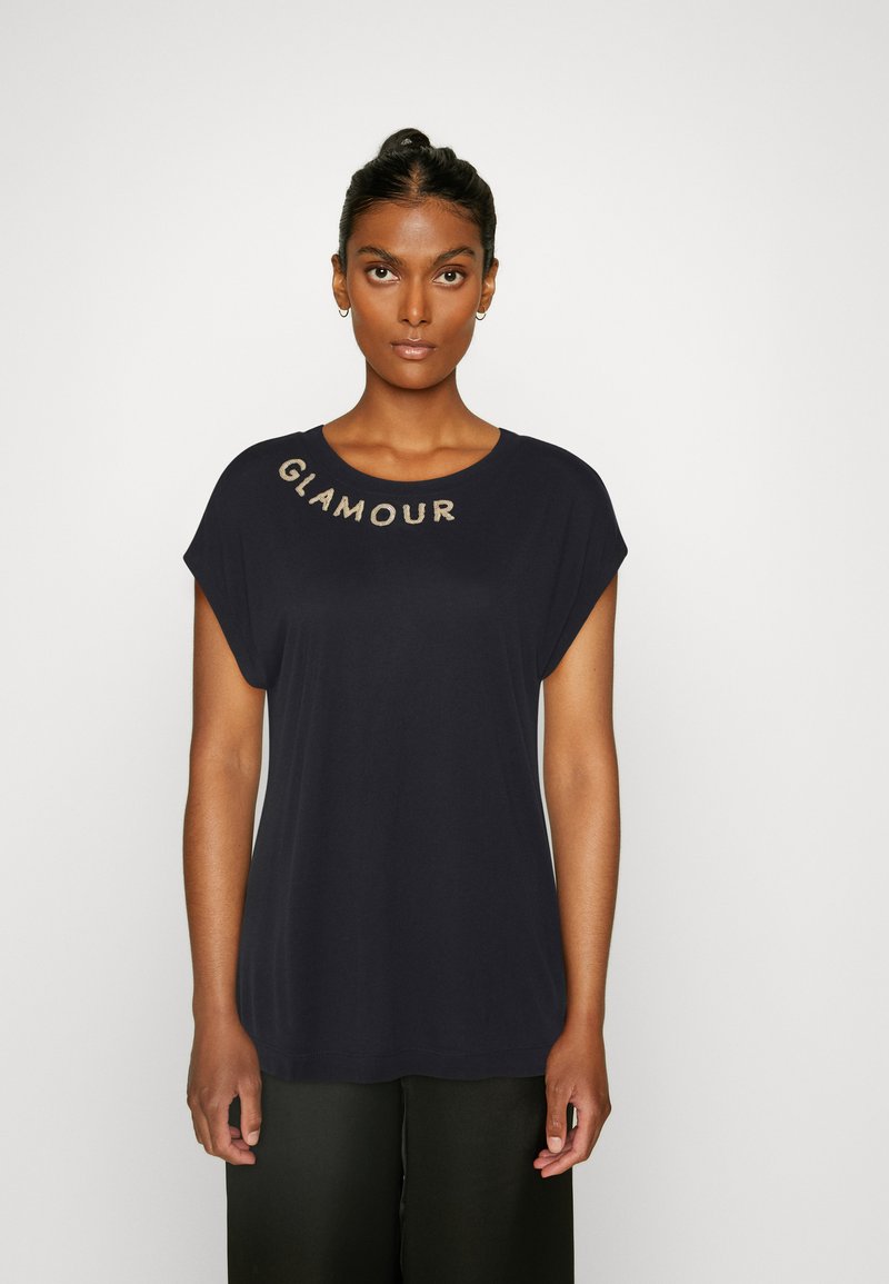 T-Shirt Pyjama Femme Esprit Soft Stripes – Manches Courtes, Col Rond, Stretch Confort