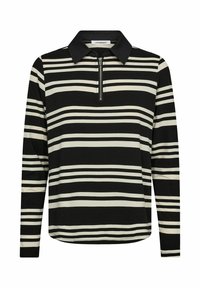 MALUCACC STRIPE POLO BLOUSE - Bluză cu mânecă lungă - black