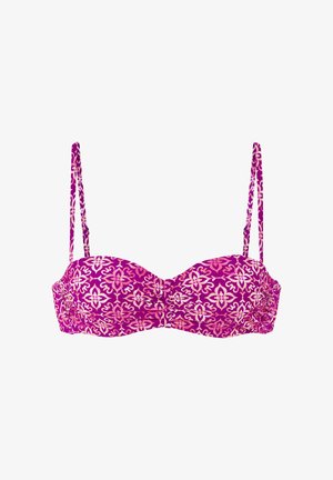 LASCANA, LASCANA BÜGEL-BANDEAU-BIKINI-TOP - Bikini-Top - beere bedruckt