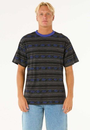 T-shirt print - washed black
