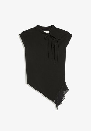 Bershka, SHORT SLEEVE TULLE PRINT - T-SHIRT - T-shirts print - black