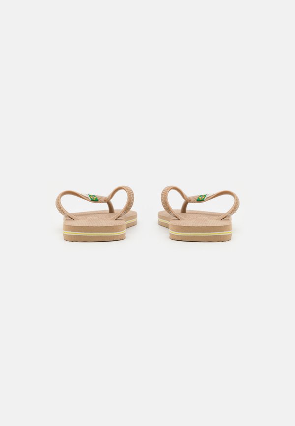 BRASIL LOGO UNISEX - T-bar sandals - rose gold4